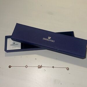 Swarovski Rose Gold Magnet Swann Braclet